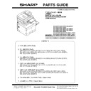Sharp MX-3050N, MX-3060N, MX-3070N, MX-3550N, MX-3560N, MX-3570N, MX-4050N, MX-4060N, MX-4070N (serv.man10) Parts Guide