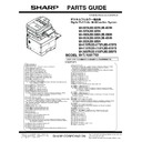 mx-3050n, mx-3060n, mx-3070n, mx-3550n, mx-3560n, mx-3570n, mx-4050n, mx-4060n, mx-4070n (serv.man12) parts guide
