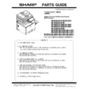 Sharp MX-3050N, MX-3060N, MX-3070N, MX-3550N, MX-3560N, MX-3570N, MX-4050N, MX-4060N, MX-4070N (serv.man13) Parts Guide