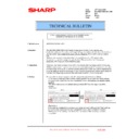 Sharp MX-3500N, MX-3501N, MX-4500N, MX-4501N (serv.man165) Technical Bulletin