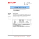 Sharp MX-3500N, MX-3501N, MX-4500N, MX-4501N (serv.man167) Technical Bulletin