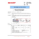 Sharp MX-4100N, MX-4101N, MX-5000N, MX-5001N (serv.man168) Technical Bulletin