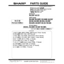 Sharp MX-C250, MX-C250E, MX-C250F, MX-C250FE, MX-C250FR, MX-C300F, MX-C300W, MX-C300WE, MX-C300A, MX-C300WR (serv.man11) Parts Guide