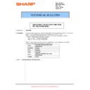 Sharp MX-M850 (serv.man98) Technical Bulletin