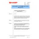 sharpfind v4 (serv.man18) technical bulletin