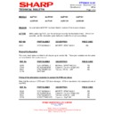 Sharp 28JW-73H (serv.man32) Technical Bulletin