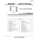 Sharp LC-20B2EA (serv.man2) Service Manual
