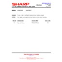 Sharp LC-32D44E (serv.man20) Technical Bulletin