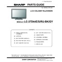 Sharp LC-37D44EBK (serv.man10) Parts Guide