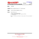 Sharp LC-37HV4E (serv.man39) Technical Bulletin