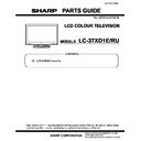 Sharp LC-37XD1EB (serv.man2) Parts Guide