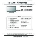 Sharp LC-46X8E (serv.man9) Parts Guide
