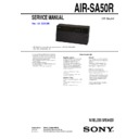 air-sa50r service manual