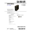 Sony AIR-SW10TI, SA-WA10R Service Manual