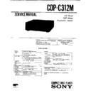 Sony CDP-C312M, LBT-D505CDM, LBT-D705, LBT-D705CDM, LBT-D705M Service Manual