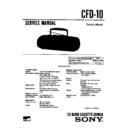 Sony CFD-10, CFD-11 Service Manual