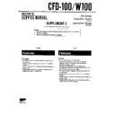 cfd-100, cfd-w100 (serv.man2) service manual