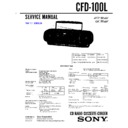 Sony CFD-100L Service Manual