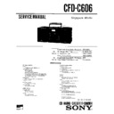 Sony CFD-C606 Service Manual