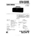 Sony CFD-C610S Service Manual