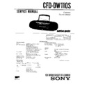 Sony CFD-DW110S Service Manual