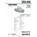 Sony CFD-E10 Service Manual