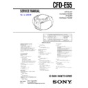 Sony CFD-E55 Service Manual