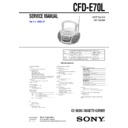 Sony CFD-E70L Service Manual