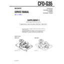 Sony CFD-G35 (serv.man2) Service Manual