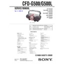 cfd-g500, cfd-g500l service manual