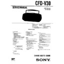 Sony CFD-V30 Service Manual
