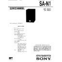 Sony CMT-D1, CMT-M1, CMT-T1, SA-N1 Service Manual
