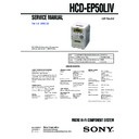 Sony CMT-EP50LIV, HCD-EP50LIV Service Manual