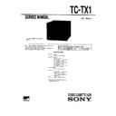 Sony CMT-T1, TC-TX1 (serv.man2) Service Manual
