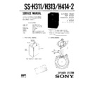 Sony FH-311, FH-311R, FH-411K, FH-411R, SS-H311, SS-H313, SS-H414-2 Service Manual