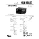 Sony FH-E636CD, HCD-H1600, MHC-1600 (serv.man2) Service Manual
