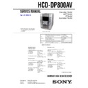 hcd-dp800av, mhc-dp800av service manual