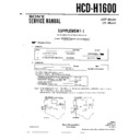 Sony HCD-H1600 Service Manual
