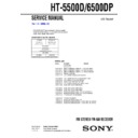 Sony HT-5500D, HT-6500DP Service Manual