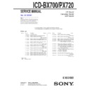 icd-bx700 service manual
