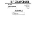 Sony ICF-CD533, ICF-CD533L (serv.man3) Service Manual