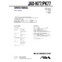 Sony JAX-N77, JAX-PK77 Service Manual