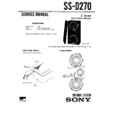 Sony LBT-A22K, LBT-A27CDK, LBT-A37CDM, LBT-D259CD, SS-D270 Service Manual