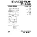 Sony LBT-A70, LBT-A70CD, LBT-A70CDM, LBT-D707, LBT-D707CD, SEQ-A70, SEQ-D707 Service Manual