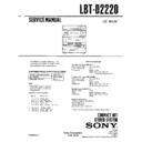 Sony LBT-D2220 Service Manual
