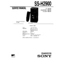 Sony MHC-2900, MHC-E60X, SS-H2900 Service Manual