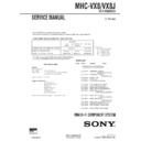 mhc-vx8, mhc-vx8j service manual