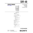 Sony SRF-49, SRF-59 Service Manual