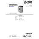 Sony SS-S90D Service Manual