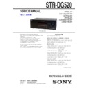 str-dg520 service manual